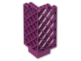 LEGO® Stein: Panel 6 x 6 x 12 Corner Lattice 30016 | Farbe: Bright Reddish Violet