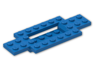 LEGO® Stein: Car Base 10 x 4 x 2/3 with 4 x 2 Centre Well 30029 | Farbe: Bright Blue