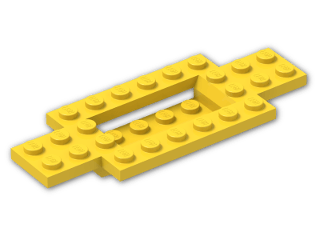 LEGO® Stein: Car Base 10 x 4 x 2/3 with 4 x 2 Centre Well 30029 | Farbe: Bright Yellow