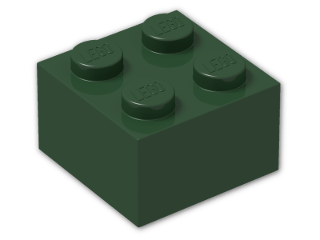 LEGO® Brick: Brick 2 x 2 3003 | Color: Earth Green