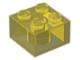 LEGO® Brick: Brick 2 x 2 3003 | Color: Transparent Yellow