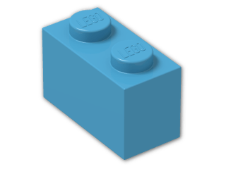 LEGO® Stein: Brick 1 x 2 3004 | Farbe: Dark Azur