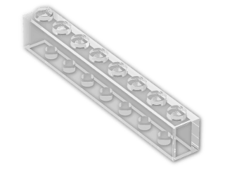 LEGO® Brick: Brick 1 x 8 3008 | Color: Transparent