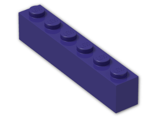 LEGO® Stein: Brick 1 x 6 3009 | Farbe: Medium Lilac