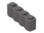 LEGO® Stein: Brick 1 x 4 Log 30137 | Farbe: Dark Stone Grey