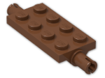 LEGO® Brick: Plate 2 x 4 with Pins 30157 | Color: Reddish Brown