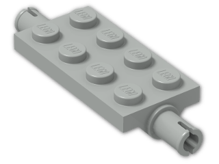 LEGO® Stein: Plate 2 x 4 with Pins 30157 | Farbe: Grey