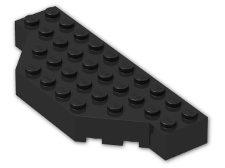 LEGO® Brick: Brick 4 x 10 without Two Corners 30181 | Color: Black