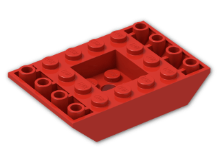 LEGO® Stein: Slope Brick 45 6 x 4 Double Inverted 30183 | Farbe: Bright Red