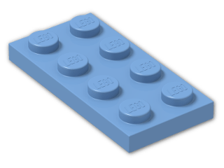 LEGO® Stein: Plate 2 x 4 3020 | Farbe: Medium Blue