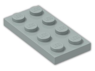 LEGO® Brick: Plate 2 x 4 3020 | Color: Light Bluish Green