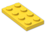 LEGO® Stein: Plate 2 x 4 3020 | Farbe: Bright Yellow
