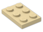 LEGO® Brick: Plate 2 x 3 3021 | Color: Brick Yellow