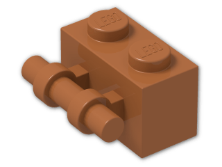 LEGO® Brick: Brick 1 x 2 with Handle 30236 | Color: Dark Orange