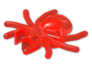 LEGO® Stein: Animal Spider 30238 | Farbe: Transparent Fluorescent Reddish Orange