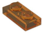 LEGO® Brick: Plate 1 x 2 3023 | Color: Transparent Bright Orange