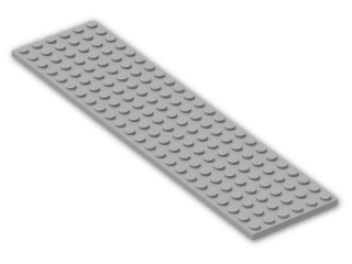 LEGO® Stein: Plate 6 x 24 3026 | Farbe: Medium Stone Grey