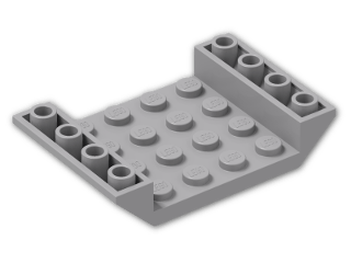 LEGO® Brick: Slope Brick 45 6 x 4 Double Inverted with Open Center 30283 | Color: Medium Stone Grey