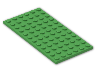 LEGO® Brick: Plate 6 x 12 3028 | Color: Bright Green