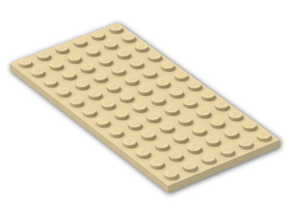 LEGO® Stein: Plate 6 x 12 3028 | Farbe: Brick Yellow