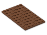 LEGO® Stein: Plate 6 x 10 3033 | Farbe: Reddish Brown