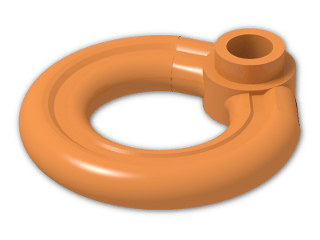 LEGO® Brick: Minifig Life Ring 30340 | Color: Bright Orange