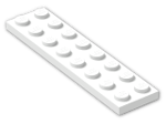 LEGO® Brick: Plate 2 x 8 3034 | Color: White