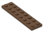 LEGO® Brick: Plate 2 x 8 3034 | Color: Brown