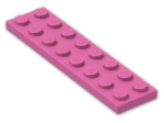 LEGO® Brick: Plate 2 x 8 3034 | Color: Bright Purple