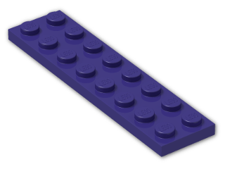 LEGO® Brick: Plate 2 x 8 3034 | Color: Medium Lilac