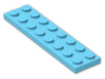 LEGO® Brick: Plate 2 x 8 3034 | Color: Medium Azur