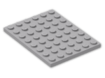 LEGO® Stein: Plate 6 x 8 3036 | Farbe: Medium Stone Grey