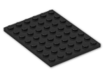 LEGO® Stein: Plate 6 x 8 3036 | Farbe: Black