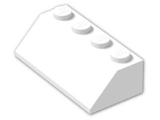 LEGO® Stein: Slope Brick 45 2 x 4 3037 | Farbe: White