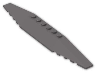 LEGO® Brick: Wedge 2 x 12 Triple 30382 | Color: Dark Stone Grey