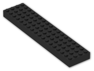 LEGO® Brick: Brick 4 x 18 with Reinforced Underside 30400 | Color: Black