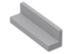 LEGO® Brick: Panel 1 x 4 x 1 with Rounded Corners 30413 | Color: Medium Stone Grey