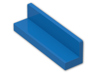 LEGO® Stein: Panel 1 x 4 x 1 with Rounded Corners 30413 | Farbe: Bright Blue