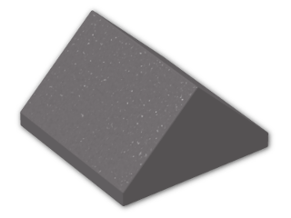 LEGO® Brick: Slope Brick 45 2 x 2 Double 3043 | Color: Dark Stone Grey