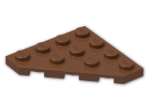 LEGO® Brick: Plate 4 x 4 without Corner 30503 | Color: Reddish Brown