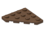 LEGO® Brick: Plate 4 x 4 without Corner 30503 | Color: Brown
