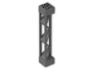 LEGO® Stein: Support 2 x 2 x 10 Girder Triangular 30517 | Farbe: Dark Grey