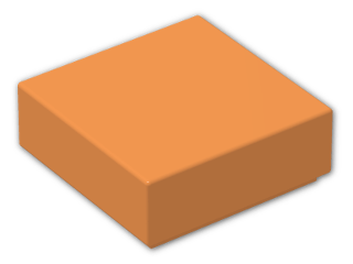 LEGO® Stein: Tile 1 x 1 with Groove 3070b | Farbe: Bright Orange