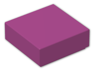 LEGO® Stein: Tile 1 x 1 with Groove 3070b | Farbe: Bright Reddish Violet