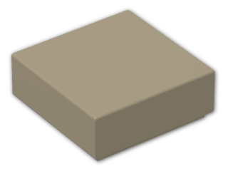 LEGO® Stein: Tile 1 x 1 with Groove 3070b | Farbe: Sand Yellow