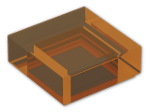 LEGO® Brick: Tile 1 x 1 with Groove 3070b | Color: Transparent Bright Orange