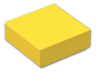 LEGO® Brick: Tile 1 x 1 with Groove 3070b | Color: Bright Yellow