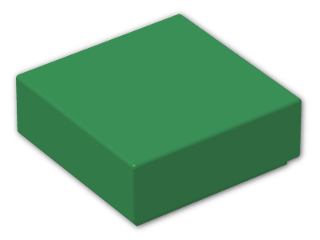 LEGO® Stein: Tile 1 x 1 with Groove 3070b | Farbe: Dark Green