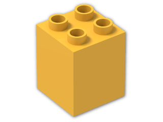 LEGO® Brick: Duplo Brick 2 x 2 x 2 31110 | Color: Flame Yellowish Orange