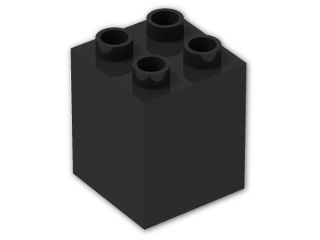 LEGO® Brick: Duplo Brick 2 x 2 x 2 31110 | Color: Black